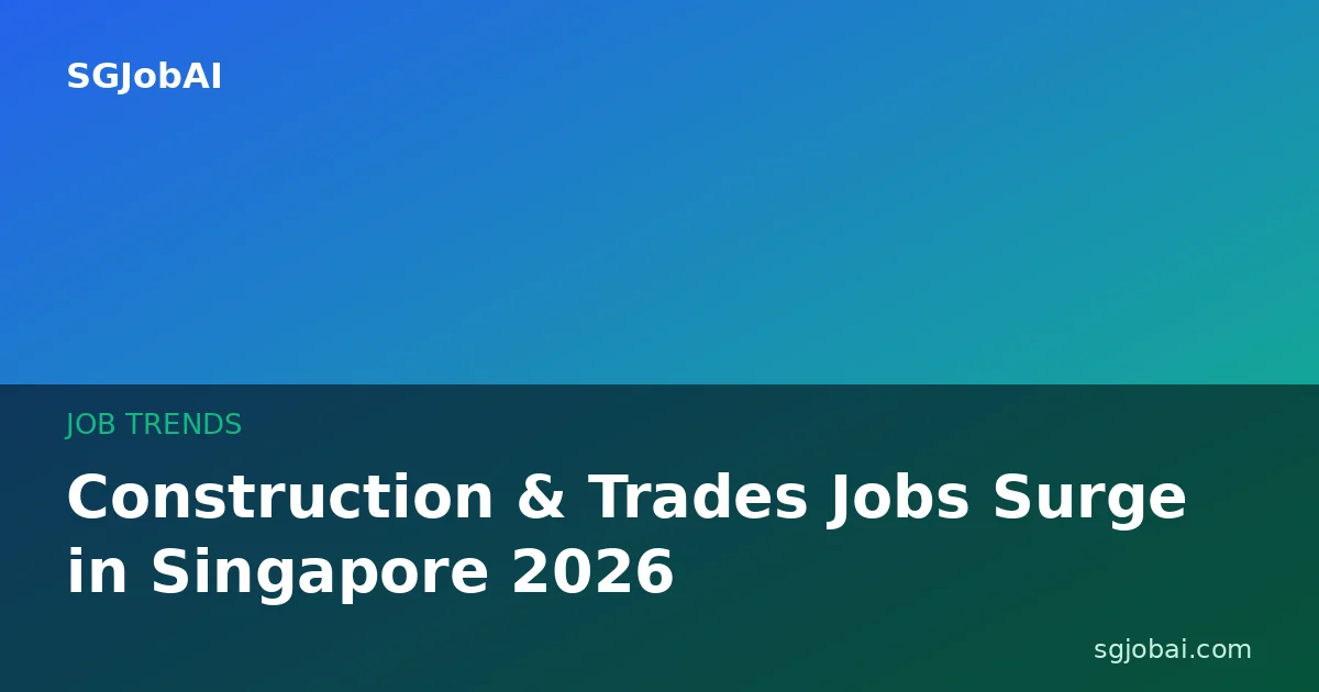 Construction & Trades Jobs Surge in Singapore 2026